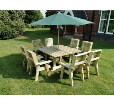 CHURNET VALLEY ERG0 8 SEATER SQUARE SET 8XC