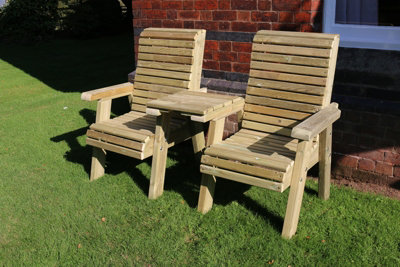 CHURNET VALLEY ERGO LOVE SEATS SQUARE TRAY - 3