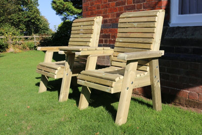 CHURNET VALLEY ERGO LOVE SEATS SQUARE TRAY - 4