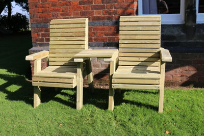 CHURNET VALLEY ERGO LOVE SEATS SQUARE TRAY - 5