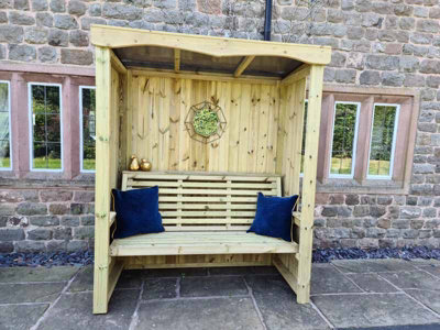 CHURNET VALLEY FOUR SEASONS 3 SEAT ARBOUR - 4