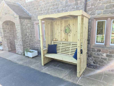 CHURNET VALLEY FOUR SEASONS 3 SEAT ARBOUR - 5