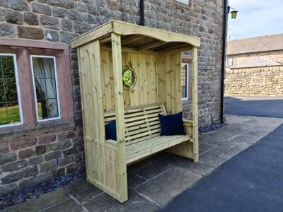 CHURNET VALLEY FOUR SEASONS 3 SEAT ARBOUR - 6