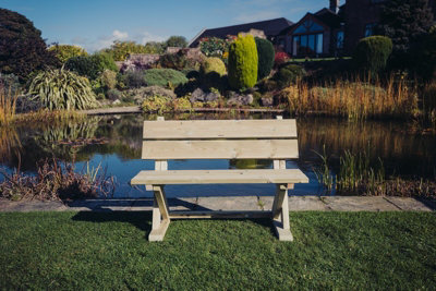 CHURNET VALLEY GARDEN FURNITURE ASHCOMBE BENCH - 5