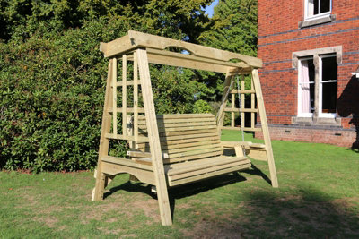 CHURNET VALLEY GARDEN FURNITURE COTTAGE SWING SITS 3 - 3