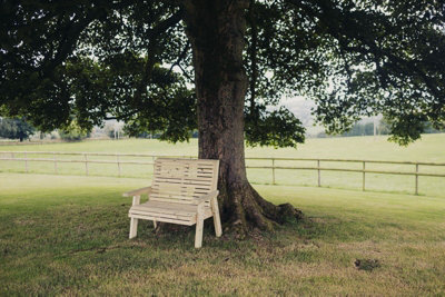 CHURNET VALLEY GARDEN FURNITURE ERGO 2 SEAT BENCH - 5