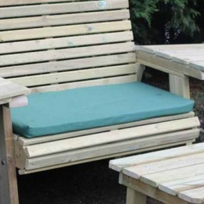 CHURNET VALLEY GARDEN FURNITURE GREEN CUSHION DOUBLE