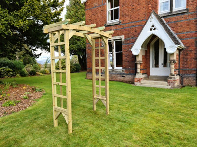 CHURNET VALLEY GARDEN FURNITURE IVY ARCH 3FT - 1