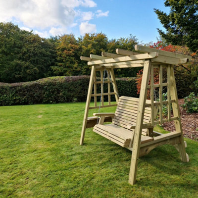 CHURNET VALLEY GARDEN FURNITURE PERGOLA SWING SITS 2 - 4