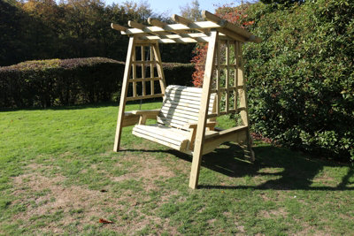 CHURNET VALLEY GARDEN FURNITURE PERGOLA SWING SITS 2 - 6