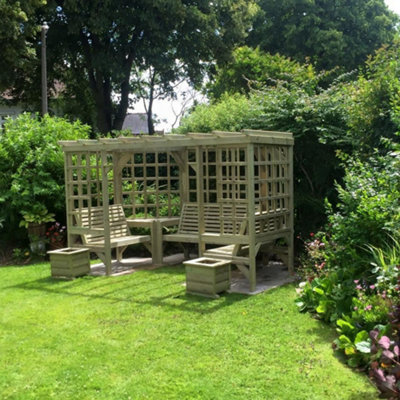 CHURNET VALLEY GARDEN FURNITURE RIVIERA ARBOUR - 4
