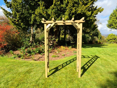 CHURNET VALLEY GARDEN FURNITURE ROSE ARCH 3FT - 4