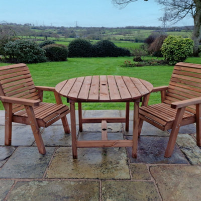 VALLEY GARDEN FURNITURE VALLEY 2 SEAT ROUND SET 2XC DIY at B&Q
