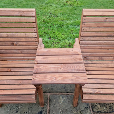 CHURNET VALLEY GARDEN FURNITURE VALLEY LOVE SEAT SQUARE