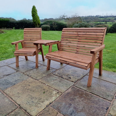 CHURNET VALLEY GARDEN FURNITURE VALLEY TRIO SET