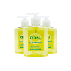 Cidal Antibacterial Liquid Handwash Grapefruit Extract 250ML (Pack of 3)