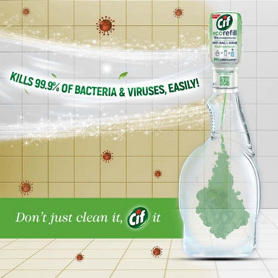 Cif Antibac & Shine Ecorefill, Multipurpose Disinfectant Cleaner, 70ml