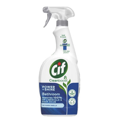 Cif Cleanboost Power + Shine Bathroom Spray 700ml x 1