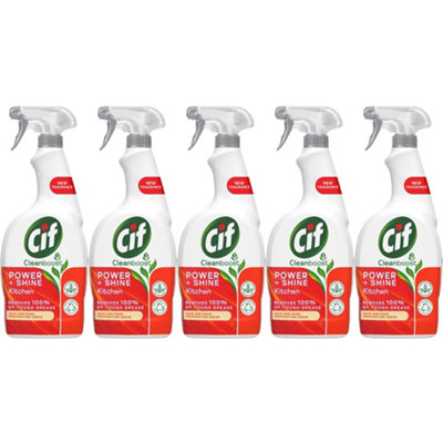 Cif Cleanboost Power Shine Kitchen Spray 700ml x 5