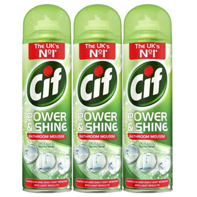 Cif mousse citrus spray bathroom Cleaner 500ml x 3
