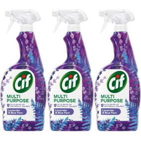 Cif Multi Purpose Cleaner Spray Lavender & Blue Fern 750ml Pack of 3