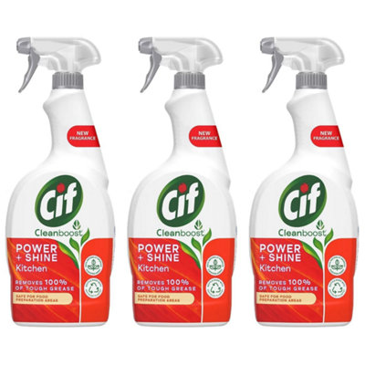 Cif Power & Shine Kitchen Spray 700ml x 3