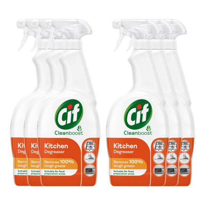 Cif Power & Shine Kitchen Ultra- Degreaser Spray 700ml, 6Pk