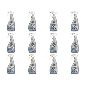 Cif Professional Stainless Steel and Glass Cleaner 750 mL (Pack of 12)