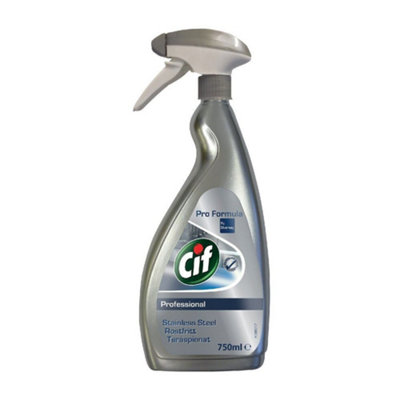 Cif Professional Stainless Steel and Glass Cleaner 750 mL (Pack of 3)