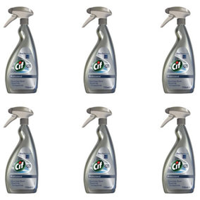 Cif Professional Stainless Steel and Glass Cleaner 750 mL (Pack of 6)