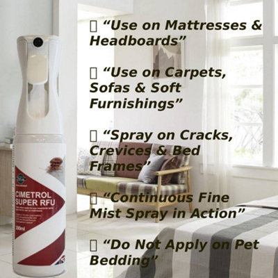 Cimetrol Super RFU 300ml Insecticide Spray Ready to Use Bed Bug Flea ...