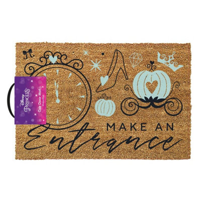 Cinderella Make An Entrance Door Mat Brown (40cm x 60cm)