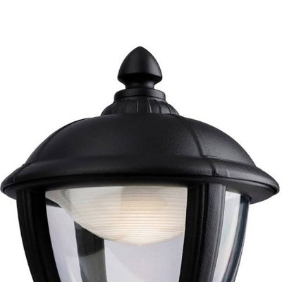 CINDY - CGC Black With Motion Sensor Outdoor LED Wall Coach Lantern Light