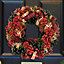 Cinnamon Pinecone 36cm Wreath and 1.05m Garland for Front Door Decor
