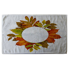 Circled Autumn Leaves (Bath Towel) / Default Title