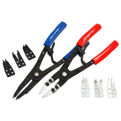 Circlip / Snap Ring Pliers - 2 Piece Set, Extra Long (Neilsen CT1059)