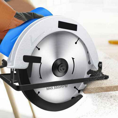 1200W 5500RPM Pure Copper Motor Electric Circular Saw, With Aluminum