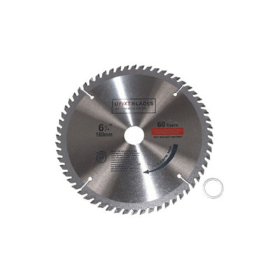 Circular Saw Blade 160mm x 20mm  TCT 60 Tungsten Carbide Teeth by Ufixt