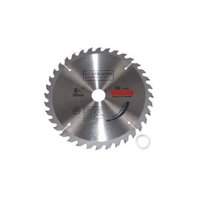 Circular Saw Blades 160mm x 20mm TCT 36 Tungsten Carbide Teeth by Ufixt