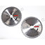 Circular Saw Blades 160mm x 20mm TCT Tungsten Carbide Teeth 48 and 60 Tooth Twin Pack by Ufixt