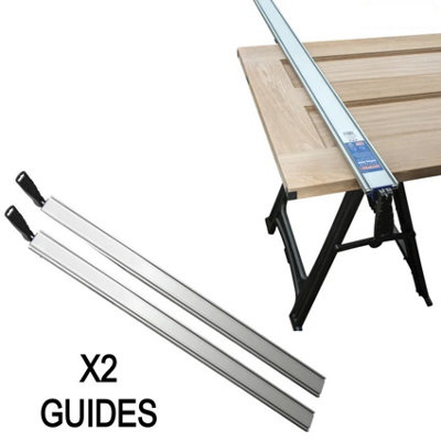 Track saw store edge guide