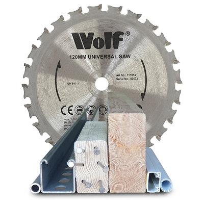 Circular Saw Wolf 120mm Multi Purpose Compact DIY at B Q