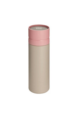 Circular Water Bottle 600ml Chalk & Pink