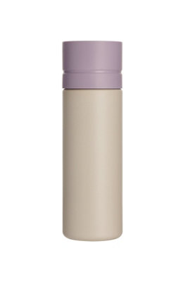 Circular Water Bottle 600ml Chalk & Purple