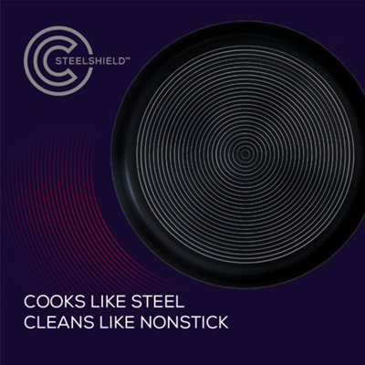 Circulon Round Stainless Steel Non-Stick Open Frying Pan 22cm