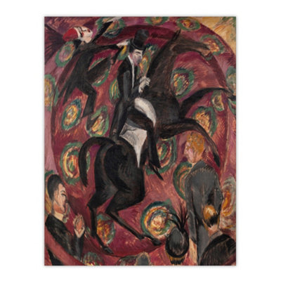 Circus Rider Castanets Dancers Kirchner Wall Art Poster Print 12X16