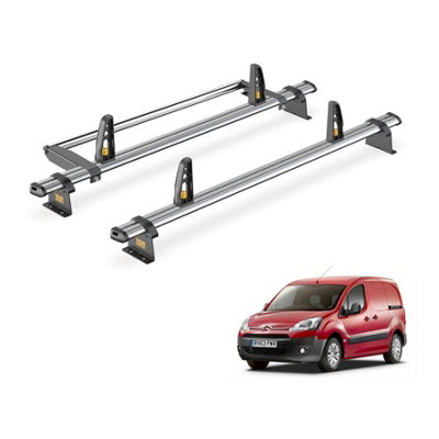 Citroen Berlingo 2 Bar Roof Rack + Ladder Roller for 2008-2018 (L1 Wheelbase) - Van Guard Trade