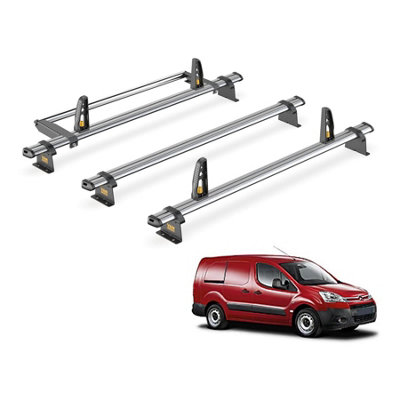 Citroen Berlingo 3 Bar Roof Rack + Ladder Roller for 2008-2018 (L2 Wheelbase) - Van Guard Trade