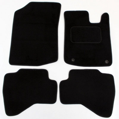 Citroen C1 2005-2014 Tailored Carpet Car Mats Black 4pc Floor set 2 clips