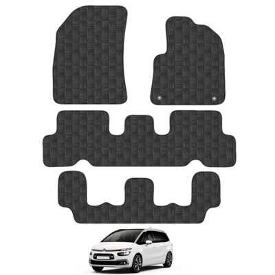 Citroen C4 Grand Picasso 2015-2022 Car Floor Mats Rubber Tailored Set Heavy-Duty